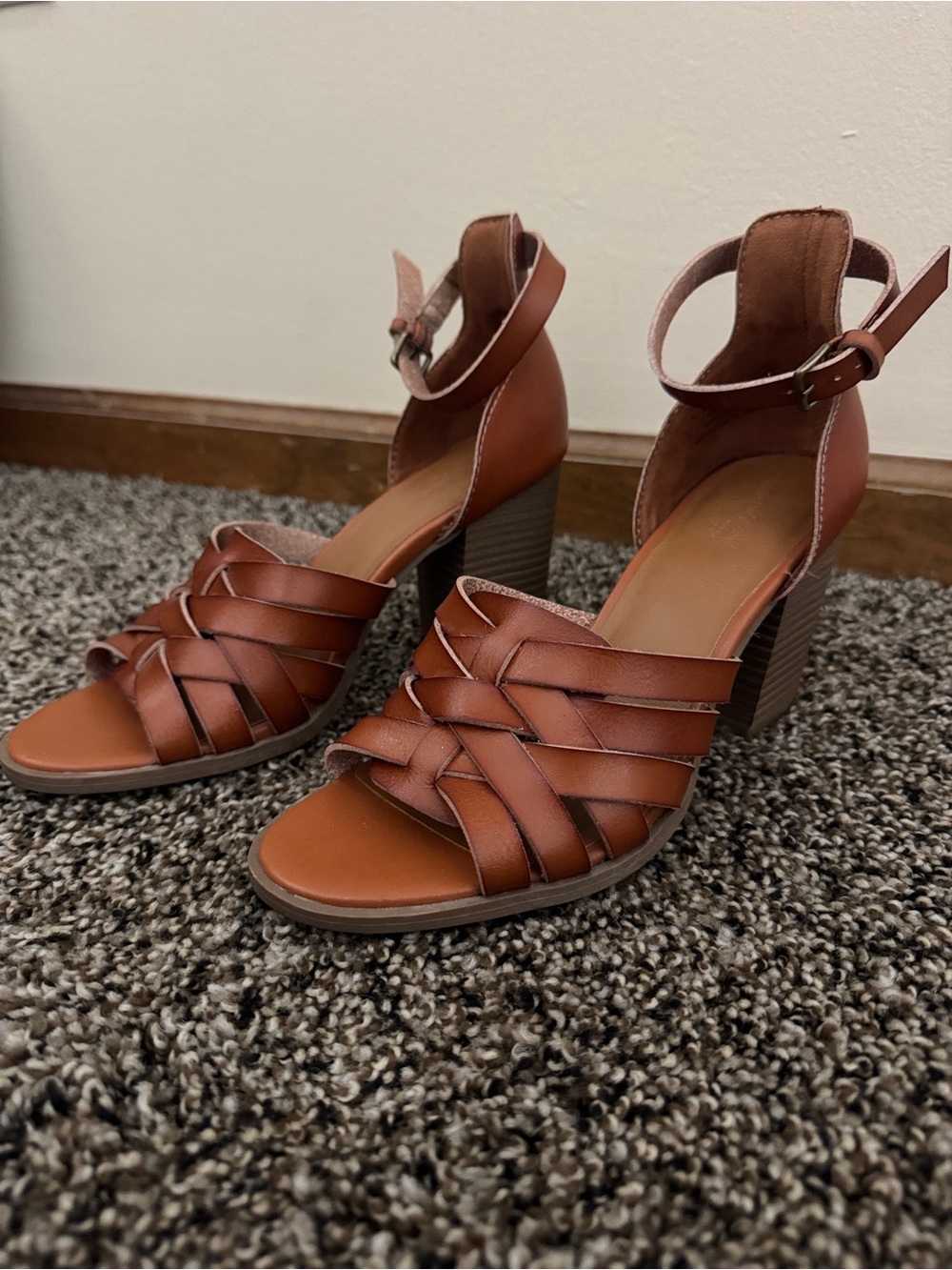 Brown Universal Thread Sandals/Heels